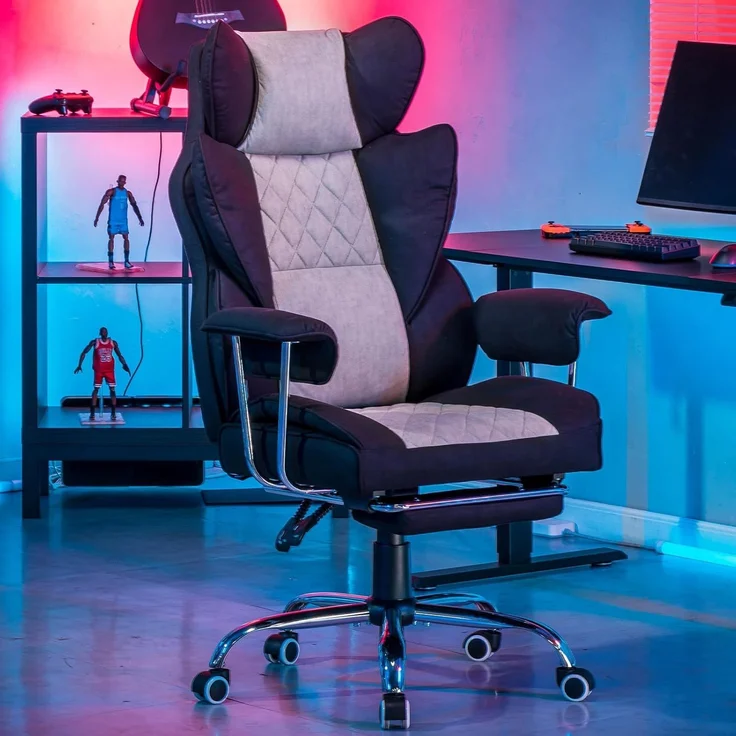 GTPLAYER Gaming-Stuhl Bürostuhl Gamer Stuhl gaming stuhl Schreibtischstuhl Chefsessel, mit Taschenfeder-Lendenwirbelstütze, breiter Büro-Computersessel – Bild 7