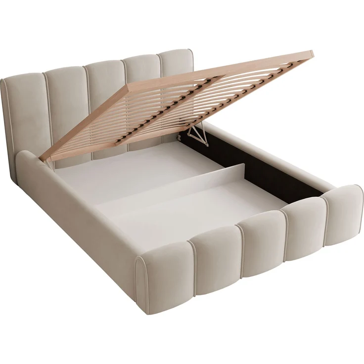 Polsterbett Lewis (Farbe: Kronos 38, Größe: 200x200) – Bild 3