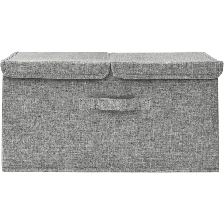 vidaXL Aufbewahrungsbox Stoff 50x30x25 cm Grau 332914 – Bild 6
