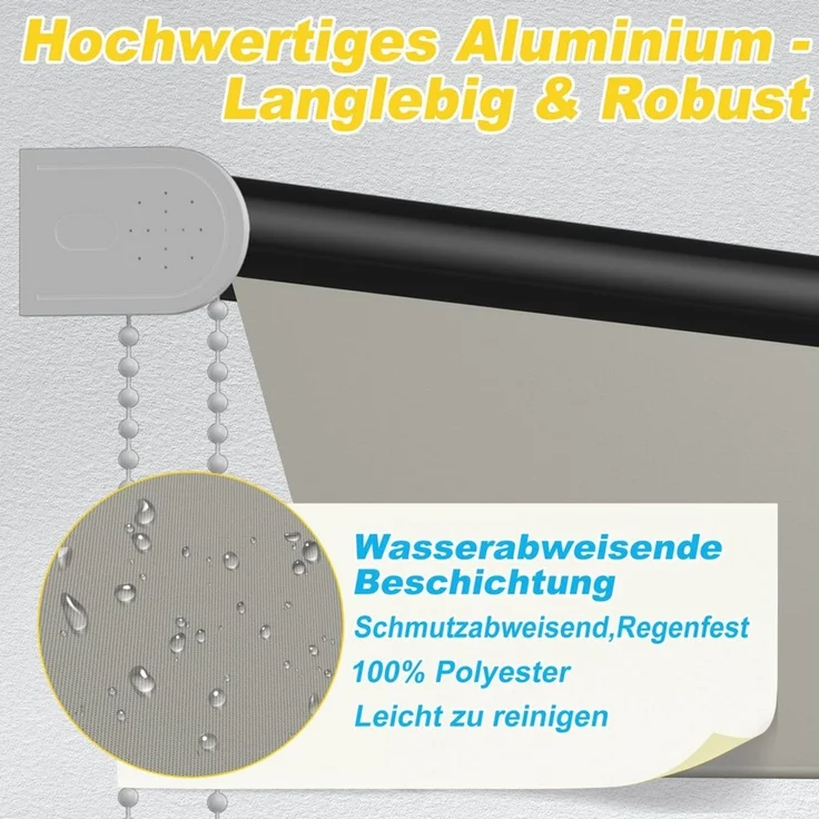 FIVMEN Markise Balkon Fallarmmarkise Einziehbar Balkonmarkise Sonnenschutz Schattenspender für Fenster Balkon – Bild 3
