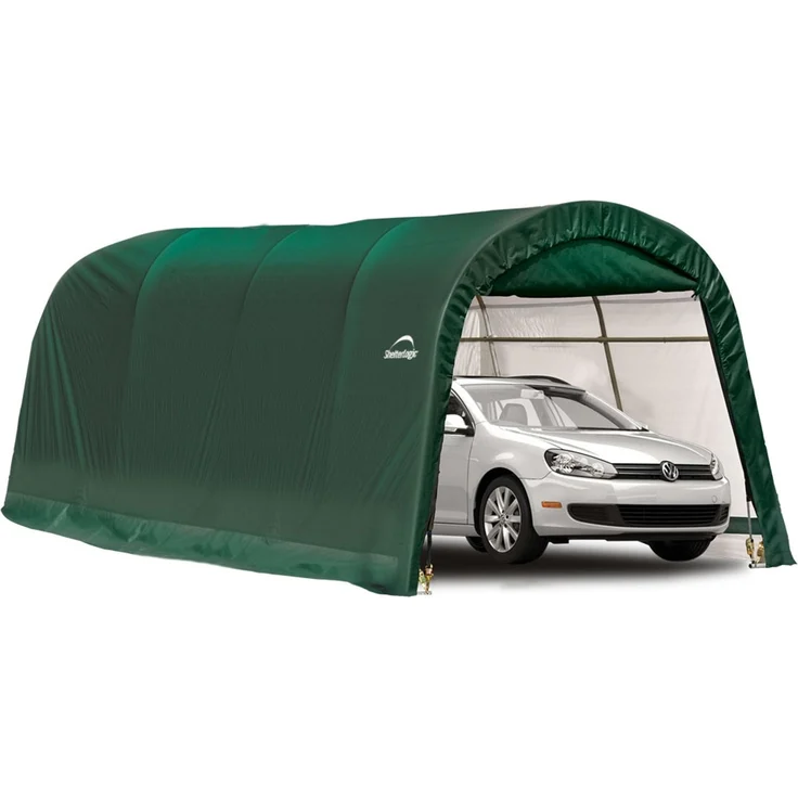 ShelterLogic Folien Zeltgarage Gerätehaus | Grün | – Bild 5
