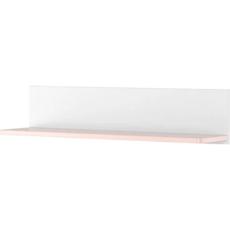 Wandregal ""Luna"" Wandboard 110cm weiß rosa