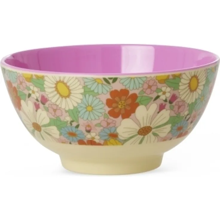 Rice Melamin Schüssel Flower Power / Hellrosa 700ml