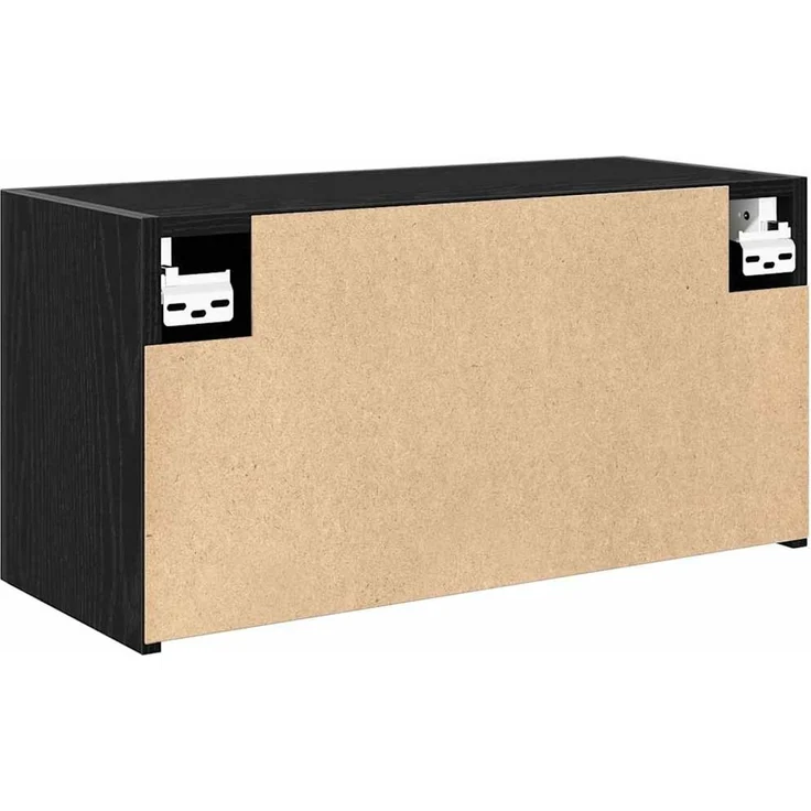 vidaXL Bad-Wandschrank Schwarz 60x25x30 cm Holzwerkstoff 860059 – Bild 7