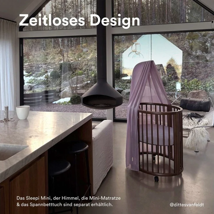 Stokke Himmelstange Sleepi Himmelstange V3 - Hergestellt aus massivem Buchenholz, 1-läufig, Buchenholz, Kompatibel Sleepi Bett & Mini V3 – Bild 3