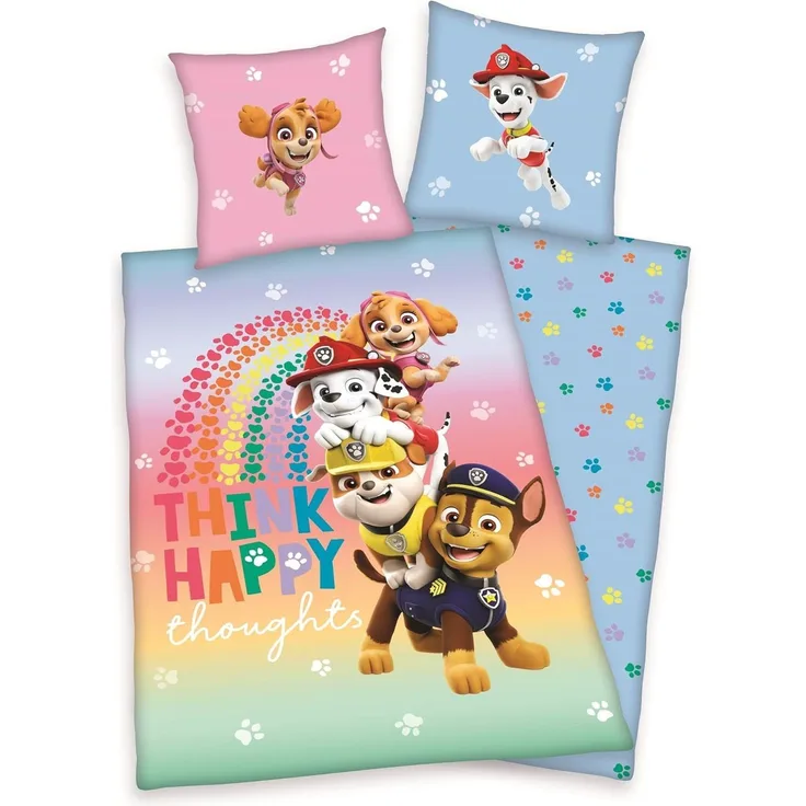 PAW PATROL Wendebettwäsche Paw Patrol, Renforcé, mit tollem Paw Patrol Motiv