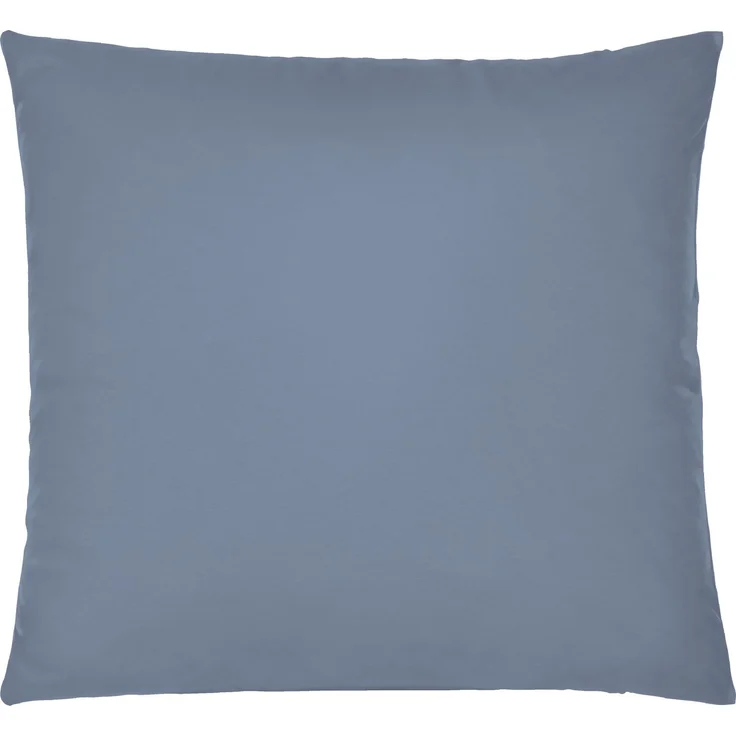 biberna Feinjersey-Kissenbezug, 2-teilig, blau, 80x80 cm – Bild 1