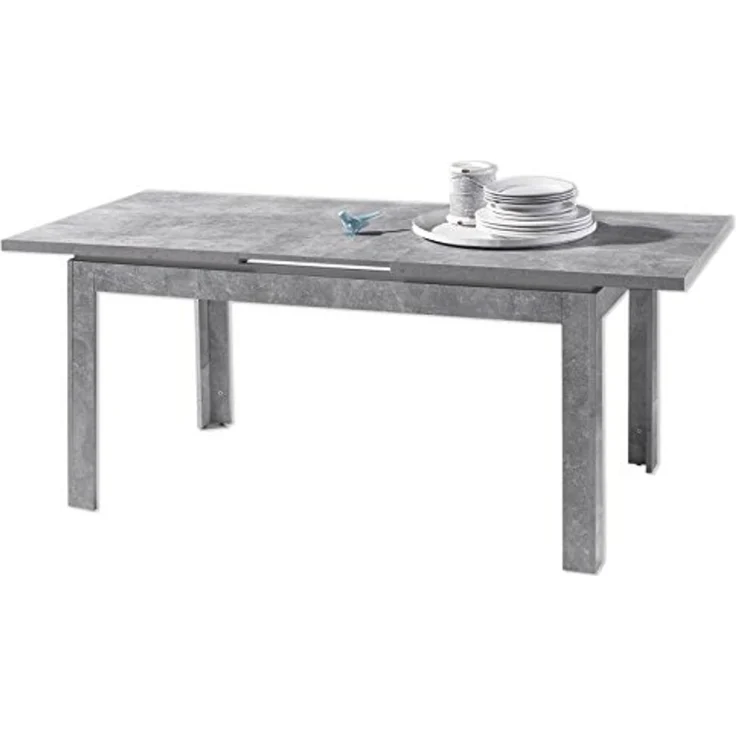 Esstisch STONE Esszimmertisch Dinnertisch Küchentisch Tisch ausziehbar in grau beton 140-180cm – Bild 4