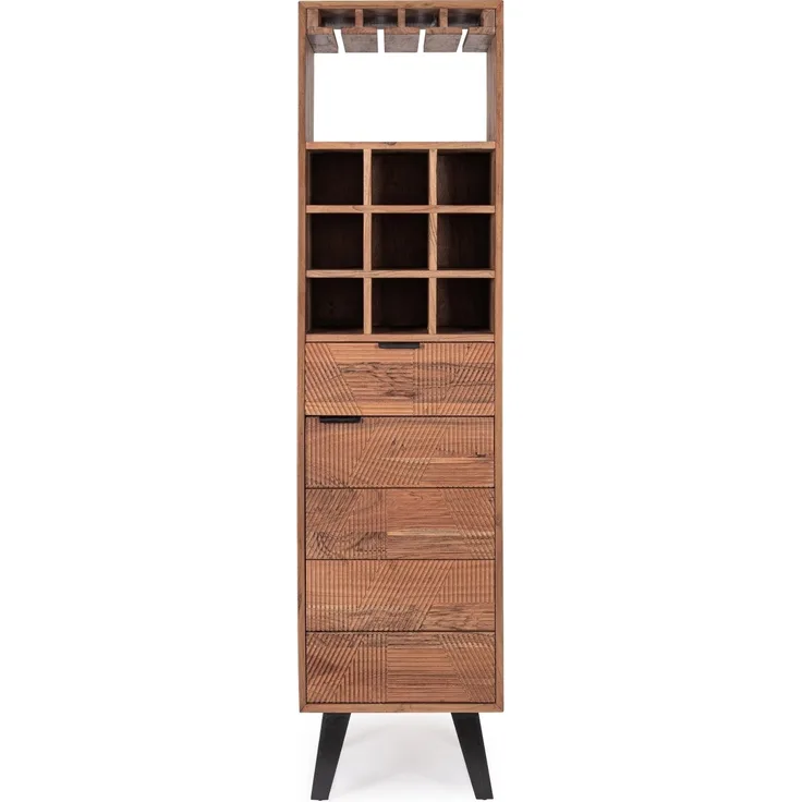 Barschrank Isar aus Akazienholz, 180 cm