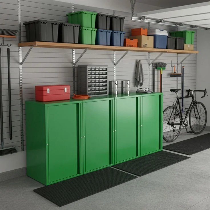 Metallschrank Burlöv Stahl Apfelgrün [en. casa] – Bild 4