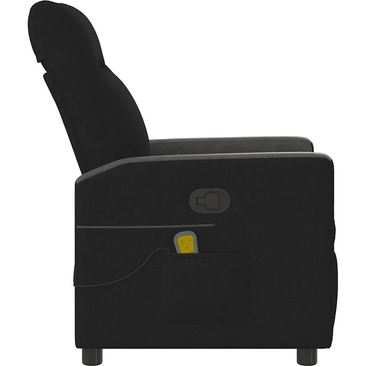 vidaXL Massagesessel Schwarz Stoff 4104834 – Bild 3
