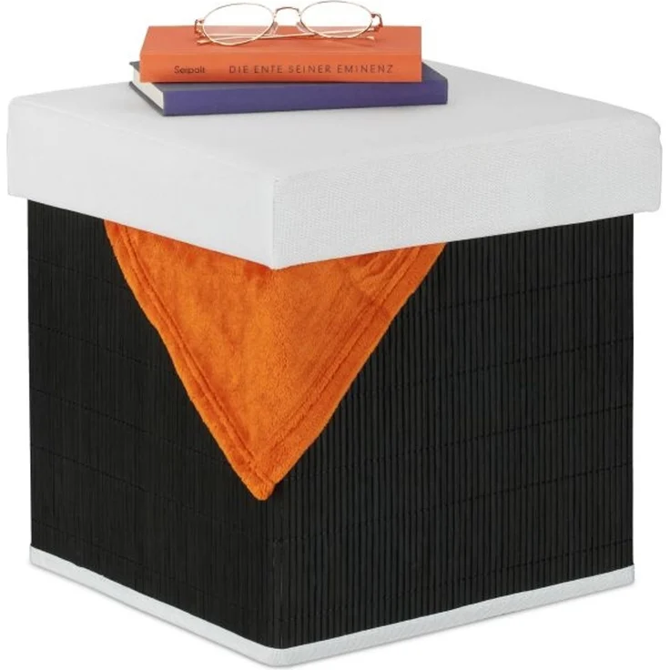 Relaxdays Sitzhocker mit Stauraum – Bild 1