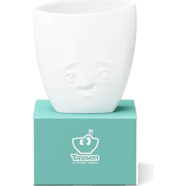 FIFTYEIGHT PRODUCTS Vase „Entzückt“, Porzellan, 21,5 cm, weiß, spülmaschinenfest und mikrowellengeeignet, Made in Germany – Bild 3