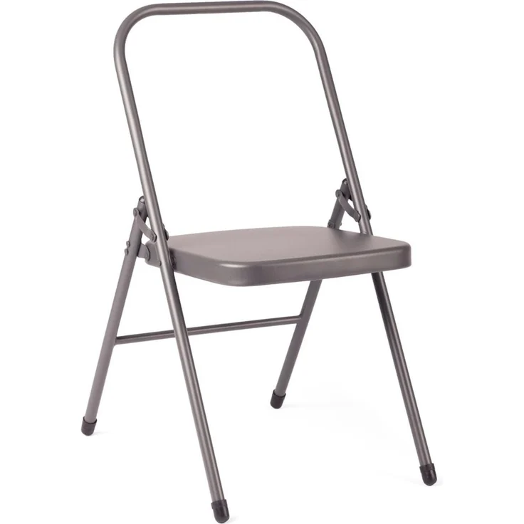 bodhi Klappstuhl Yoga Stuhl anthrazit, ohne vordere Querstrebe – Bild 1