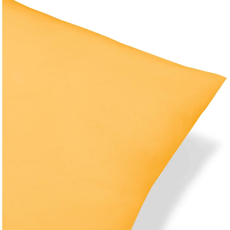 biberna Feinjersey-Kissenbezug, 2-teilig, gold, 40x80 cm – Bild 2