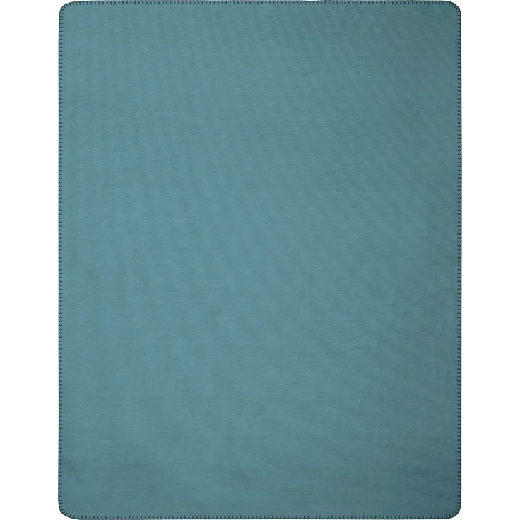 Biederlack Wohndecke Kuscheldecke 150x200 Melange Wende uni petrol stein 829283 – Bild 5