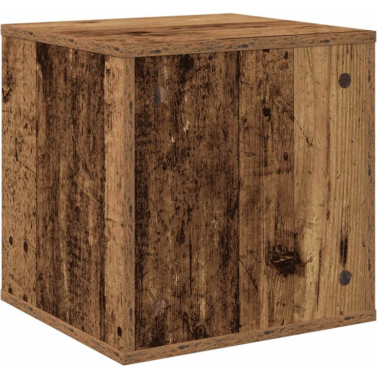 vidaXL Vinyl Album Box Altholz 37 x 36,5 x 38 cm Holzwerkstoff 8012854 – Bild 6