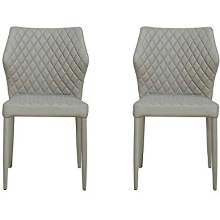 Homemania Stuhl, Metall, Stoff, grau, 56 x 47 x 84 cm – Bild 1