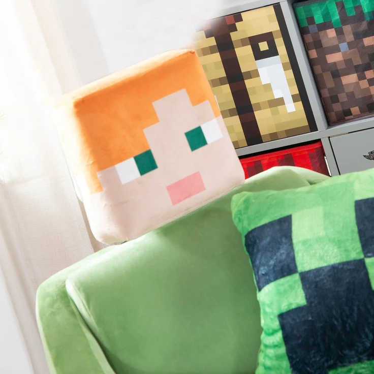 MINECRAFT - dekorative, kuschelweiche Dekokissen, Lesekissen, Zierkissen, buntes Design in verschiedenen Charaktere – Bild 7