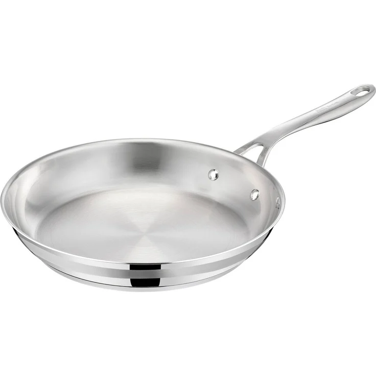 Jamie Oliver by Tefal Cook Smart Bratpfanne 24cm, unbeschichteter Edelstahl, induktionsgeeignet, Thermo-Fusion Boden, recycelbar, genieteter Griff, Edelstahl, E3110455 – Bild 1