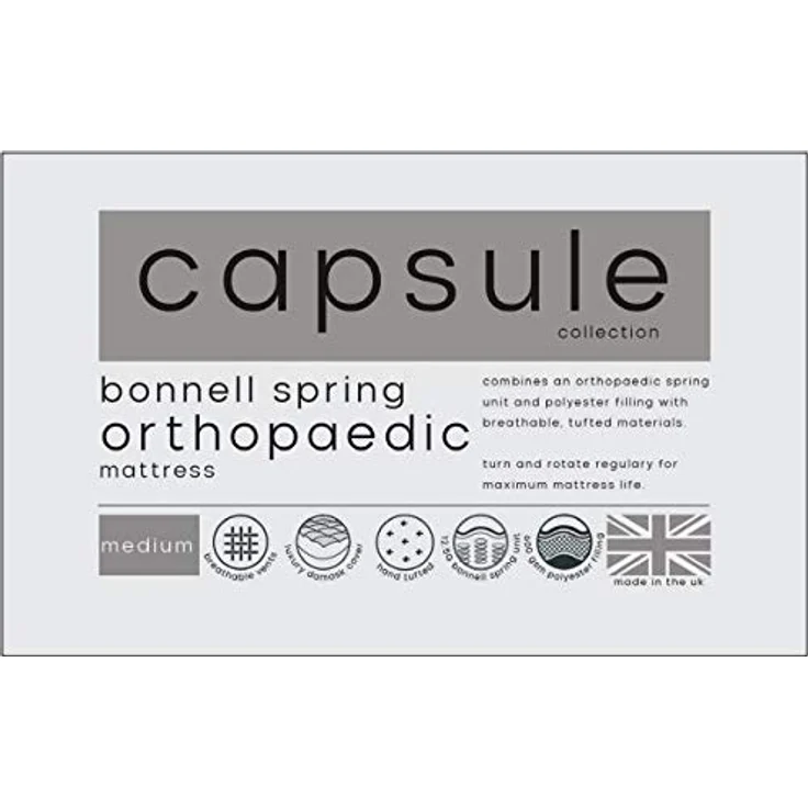 Julian Bowen Orthopädische 135 cm Doppelmatratze Capsule – Bild 9