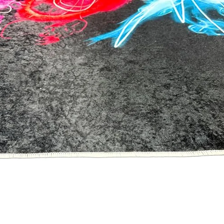 Carpetia Designteppich Gaming Teppich, rechteckig, Höhe: 5 mm, mit grafischen Gaming-Motiven in Neon-Optik – Bild 6