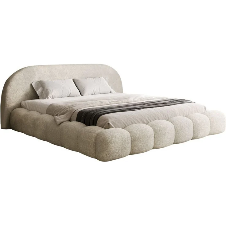 Compleo Polsterbett OMBIS, Wolkenbett mit Bettkasten und Lattenrost, Designer-Bett, MADE IN EU – Bild 3