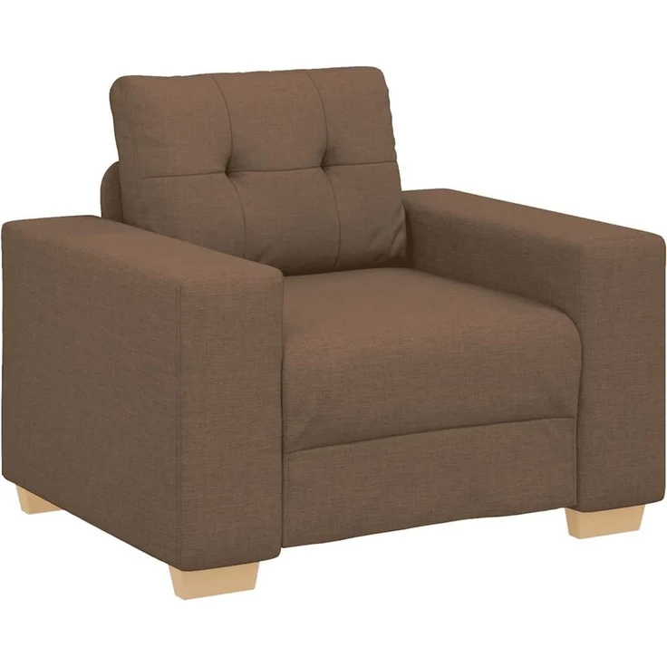 vidaXL Sofa-Sessel Braun 100x78x80 cm Stoff 4105062 – Bild 2