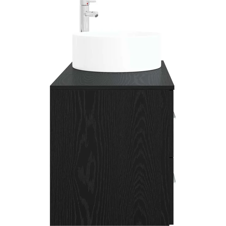 vidaXL Badezimmerschrank-Set 2 stk. Schwarze Eiche 79,5 x 44,5 x 80 cm 3404009 – Bild 4