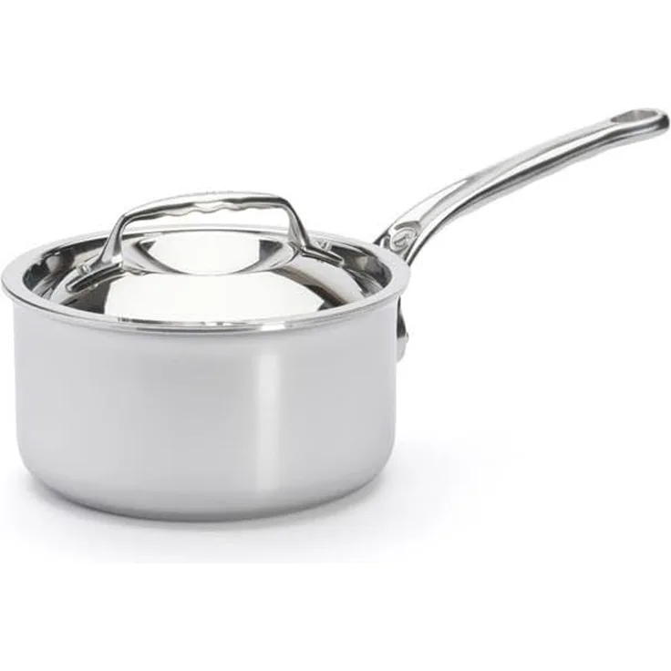 De Buyer Affinity Kasserolle Edelstahl mit Deckel 16 cm