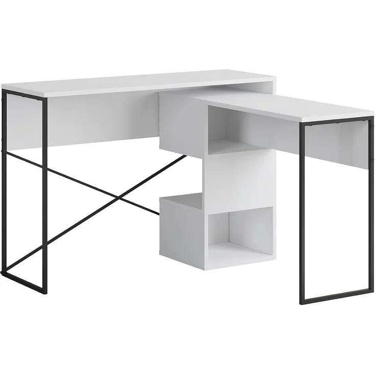 Skye Decor 'Badau - White' Schreibtisch, Weiß, 110 x 77 x 102,5 cm – Bild 1