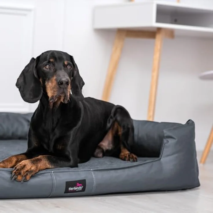 GOOFY Orthopädisches Hundebett - 06 Grau, 130x100cm – Bild 5