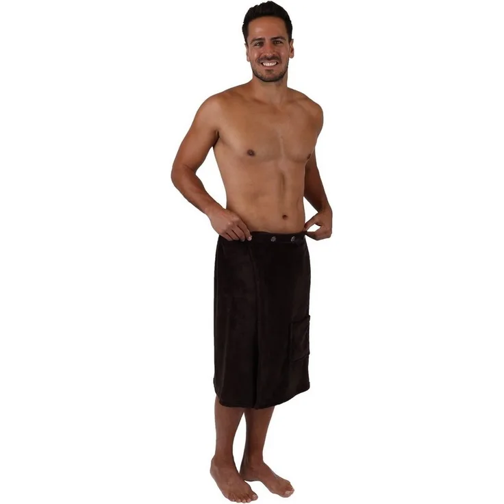 Betz Saunatuch Herren Saunakilt Sauna Kilt Regulierbar mit Knöpfe und Gummizug, 100% Polyester (1-St)