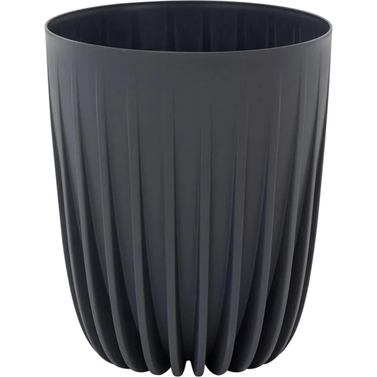 SIENA GARDEN Pflanzgefäß PALMA anthrazit 30 cm Kunststoff, 30 x 30 x 35,6 cm – Bild 1