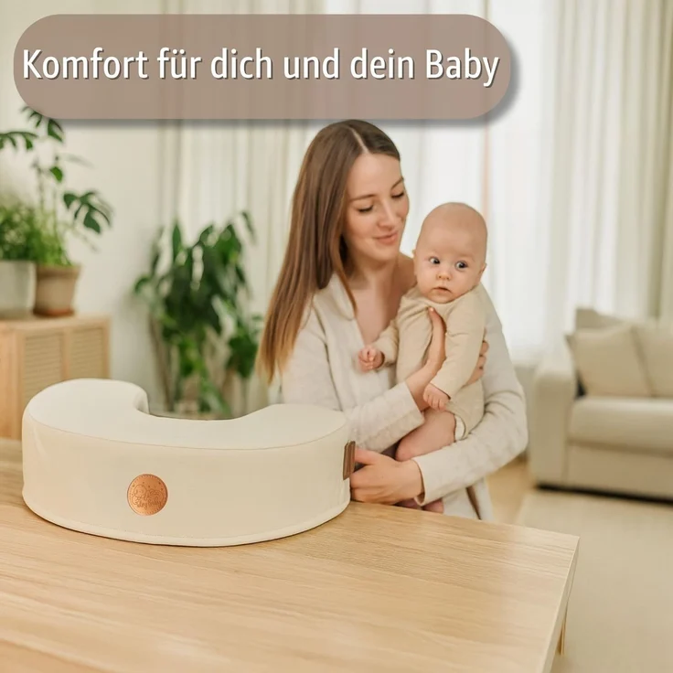 Totsy Baby Stillkissen Stillkissen klein 120 cm - Stillhörnchen kleines Still Kissen Nursing – Bild 3