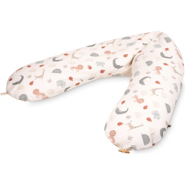 Stillkissen mit Knopf, Organic Wild Friends