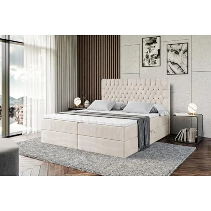 ALTDECOR Boxbett SERENE (Multipocket-Matratze H4, H3 Matratze Bonellfederung, Topper, Kopfteil) – Bild 6