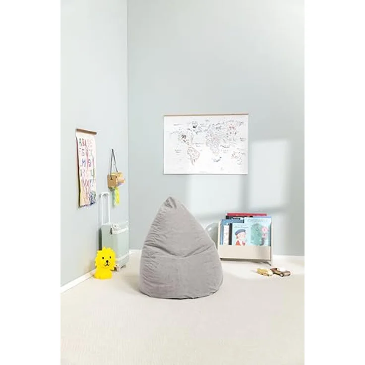 Sitting Point Sitzsack Easy L, grau, kompakter Outdoor-Sitzsack mit individueller Anpassung und leichtem Transport. – Bild 4