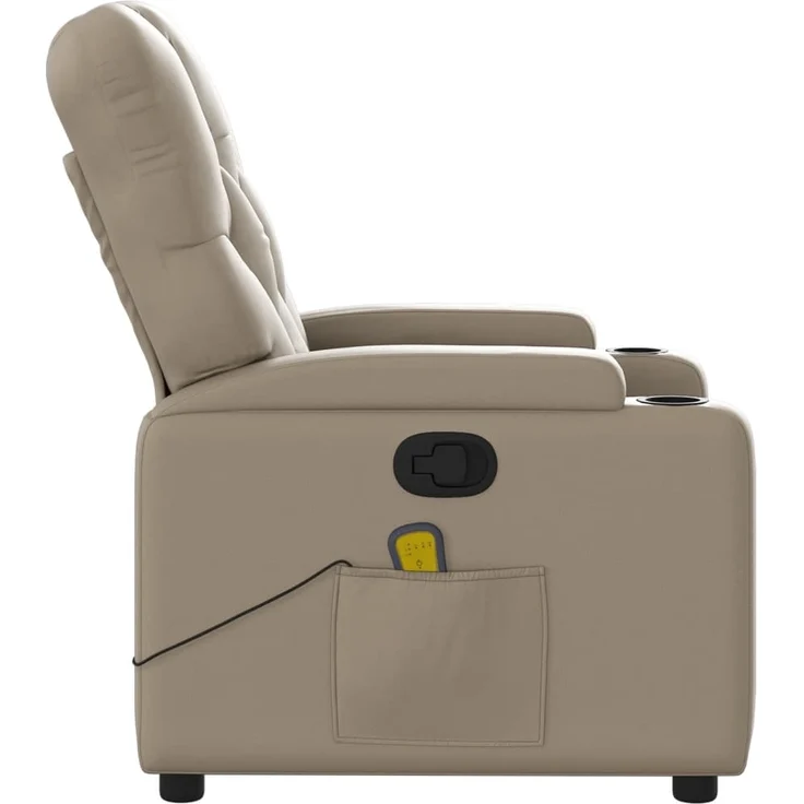 vidaXL Massagesessel Cappuccino-Braun Kunstleder 372516 – Bild 7