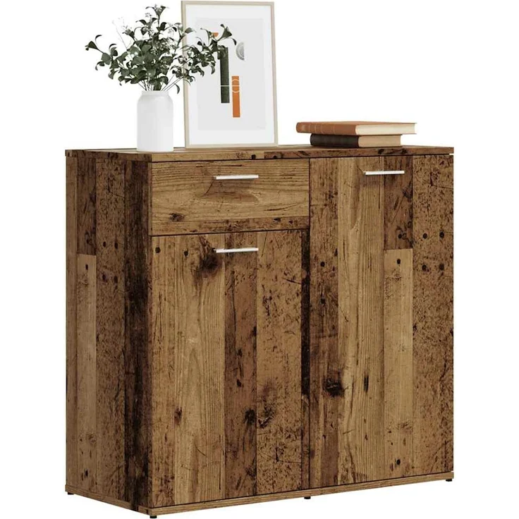 vidaXL Sideboard Altholz-Optik 80x36x75 cm Holzwerkstoff 856006 – Bild 3