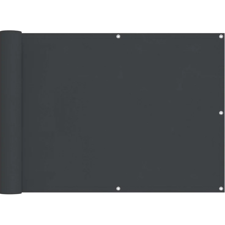 vidaXL Balkonsichtschutz Schwarz 75x200 cm 42030846 – Bild 1