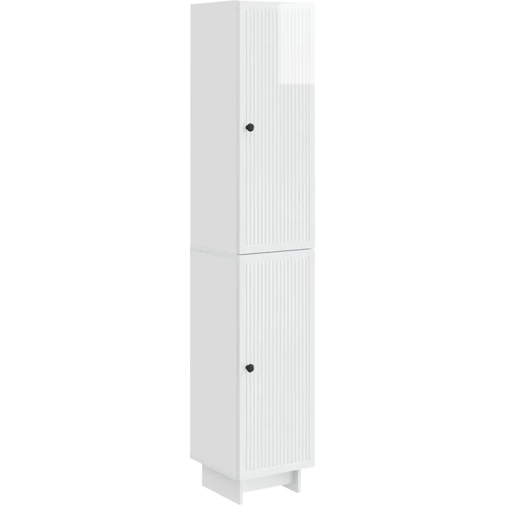vidaXL Schrankset 2 pcs Hochglanz Weiß 34,5 x 33 x 90 cm Holzwerkstoff 3416371