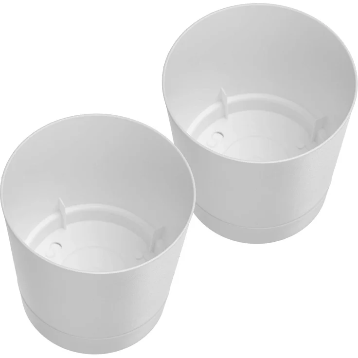 KADAX Blumentopf mit Ständer AURA 145 weiß 2er-Pack – Bild 8