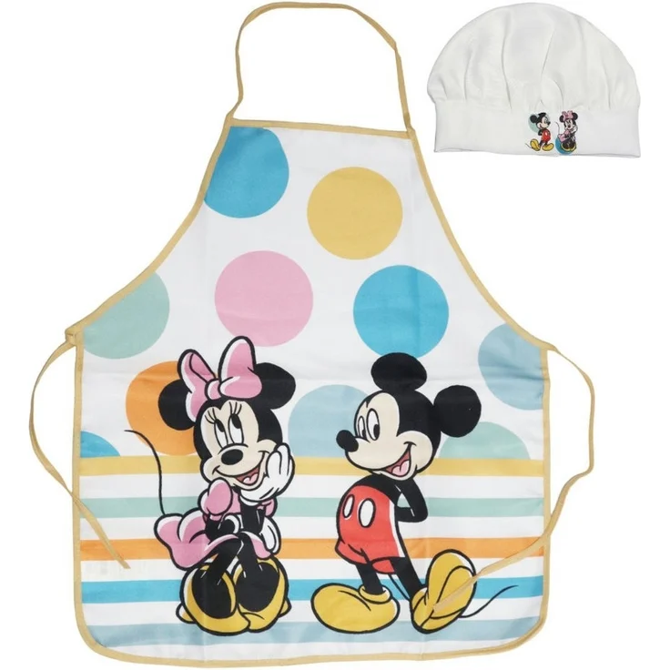 Disney Kochschürze Disney Minnie Mickey Maus Kinder Backschürze mit Mütze, (2-tlg), 3 bis 6 Jahre – Bild 4