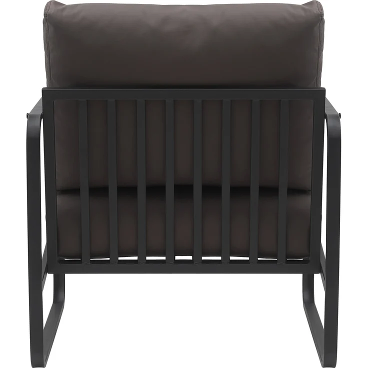 CLP Lounger Manea mit Metallgestell,braun Kunstleder – Bild 6