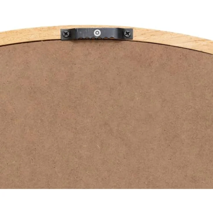 Atmosphera Createur d´interieur Wandspiegel KIM, Beige, Holzrahmen, 75 cm Durchmesser, elegantes Design für Wohnzimmer, Schlafzimmer und Flur – Bild 4