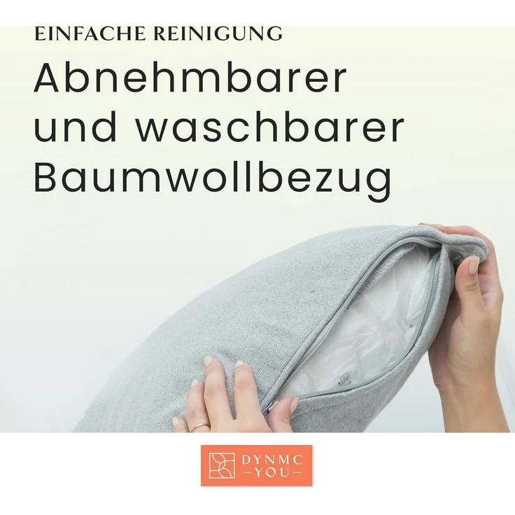DYNMC you Sofakissen mit Füllung und Bezug - 2er Set mit Viel Füllung, Rückenkissen mit Baumwoll-Bezug - Bequeme Dekokissen – Bild 2