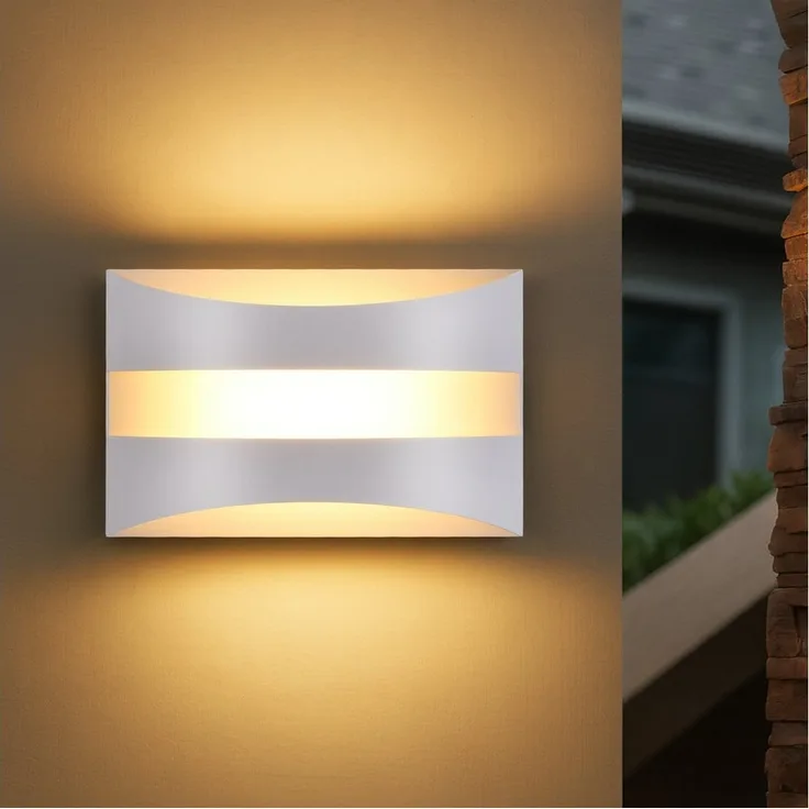 Nettlife LED Wandleuchte LED Wandleuchte Schwarz 5W 3000K, LED fest integriert, Warmweiß, für Wohnzimmer, Schlafzimmer, Flur, Treppenhaus, Arbeitszimmer