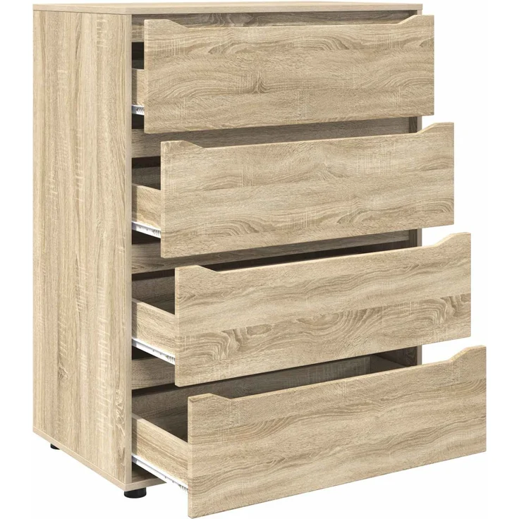 vidaXL Stauraumschränke 80 x 48 x 105 cm Holzwerkstoff Sonoma-Eiche 3406227 – Bild 7