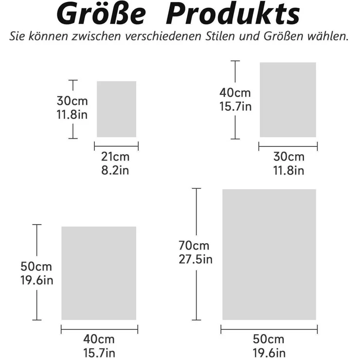 Poster 3er Set Gouache Blumen Wandbilder Wohnzimmer 30x40cm – Bild 7